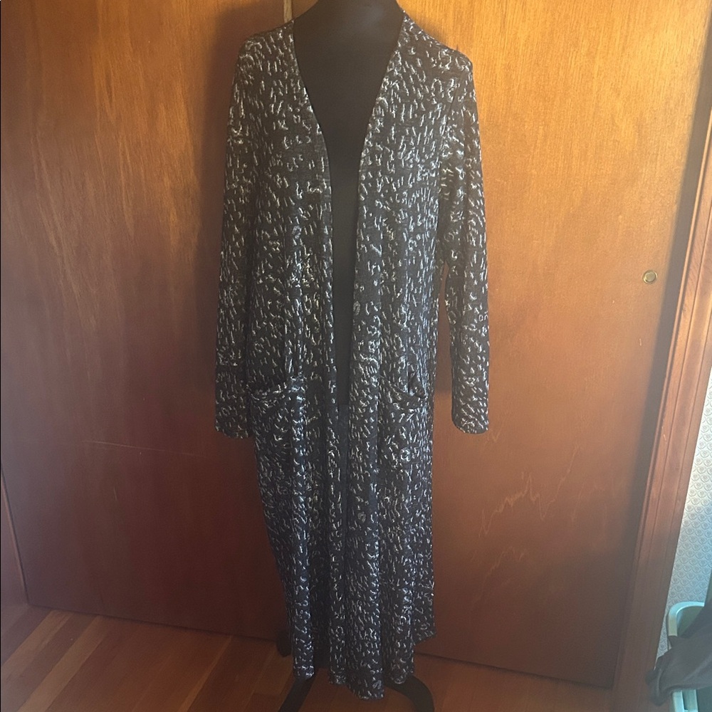 LuLaRoe Black and White Cardigan